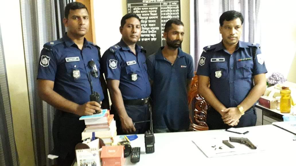 ঠাকুরগাঁওয়ে বিদেশী আগ্নেয়াস্ত্রসহ যুবক গ্রেফতার